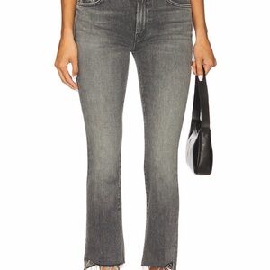 MOTHER Black Straight Leg Jeans